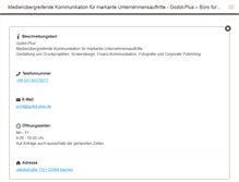 Tablet Screenshot of godot-plus.de
